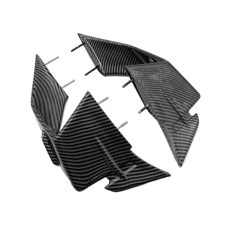 RDEQKIVZ Motorrad Winglets Für S1000RR 2023 2024 Motorrad Verkleidung Seite Winglet Aerodynamische Für Flügel Deflektor Spoiler Motorrad Zubehör(Carbon Fiber Look) von RDEQKIVZ