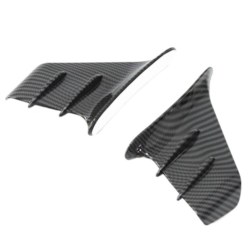RDEQKIVZ Motorrad Winglets Für S1000RR Für S1000XR Für S1000R Motorrad Verkleidung Seite Winglet Aerodynamische Für Flügel Deflektor Spoiler Motorrad Zubehör(Carbon Fiber) von RDEQKIVZ