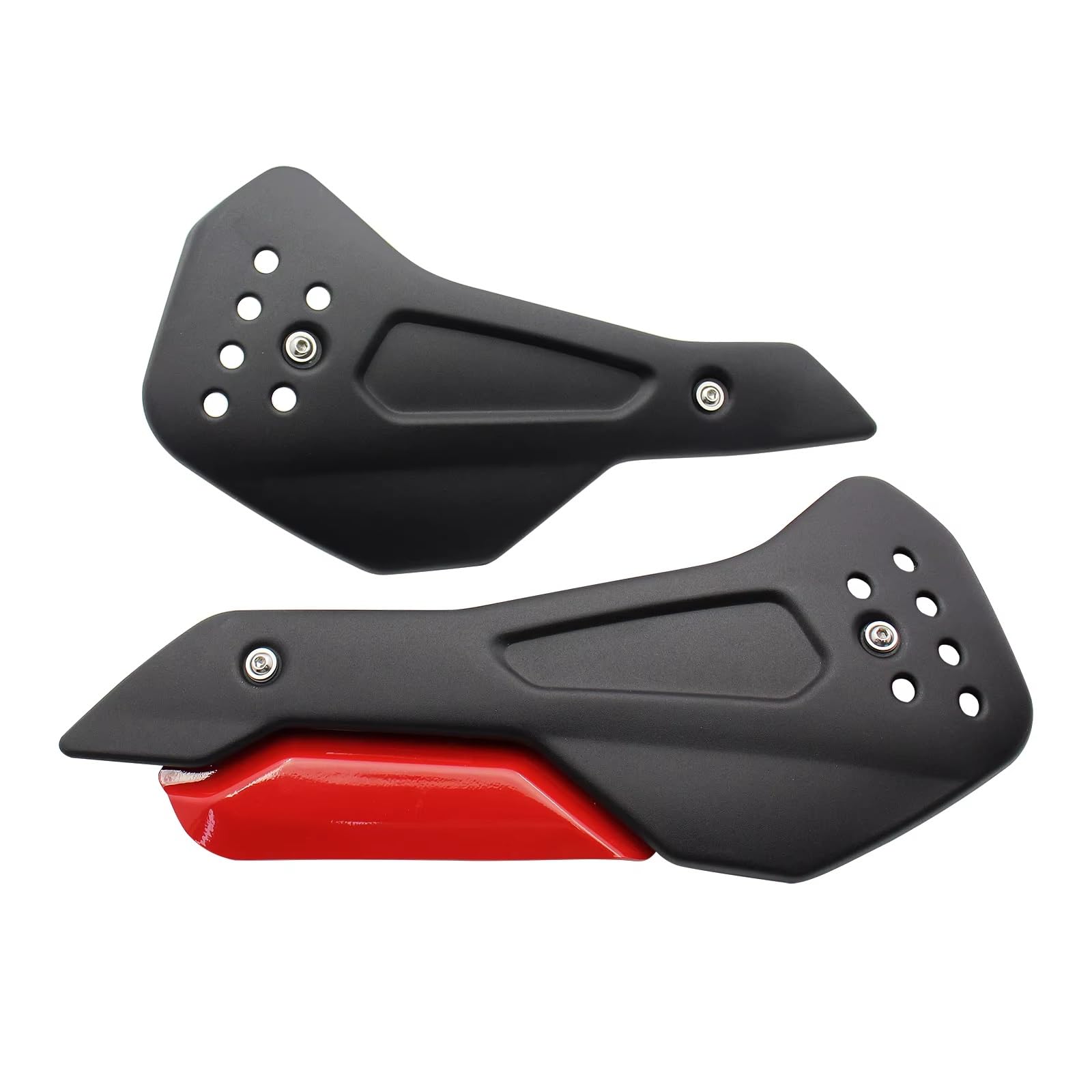 RDEQKIVZ Motorrad Winglets Für Trident 660 2021 2022 2023 Bauch Für Pan Lower Motor Spoiler Cowling Motorrad Motorrad Ersatz TeileZubehör(Black and Red) von RDEQKIVZ