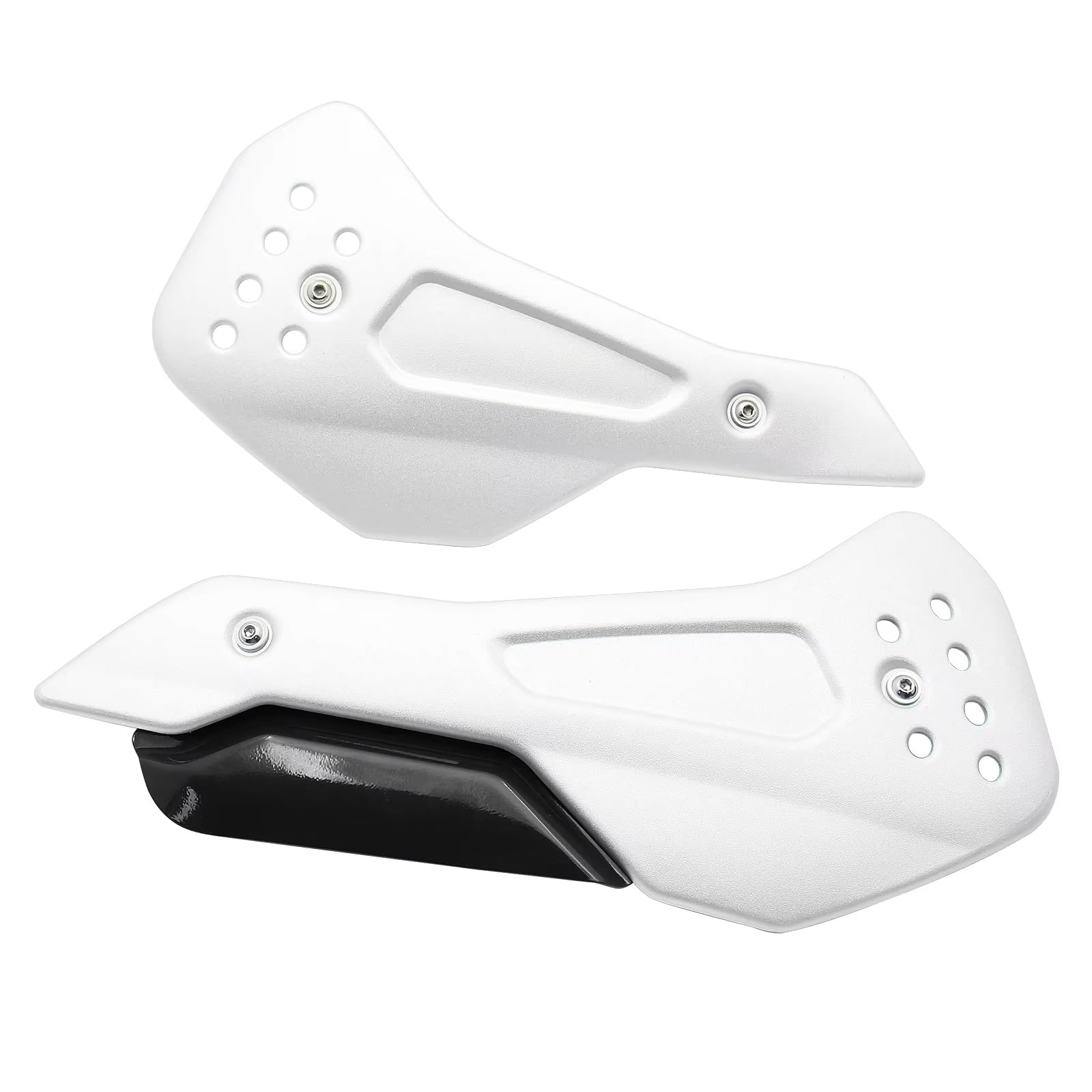 RDEQKIVZ Motorrad Winglets Für Trident 660 2021 2022 2023 Bauch Für Pan Lower Motor Spoiler Cowling Motorrad Motorrad Ersatz TeileZubehör(Silver and Black) von RDEQKIVZ
