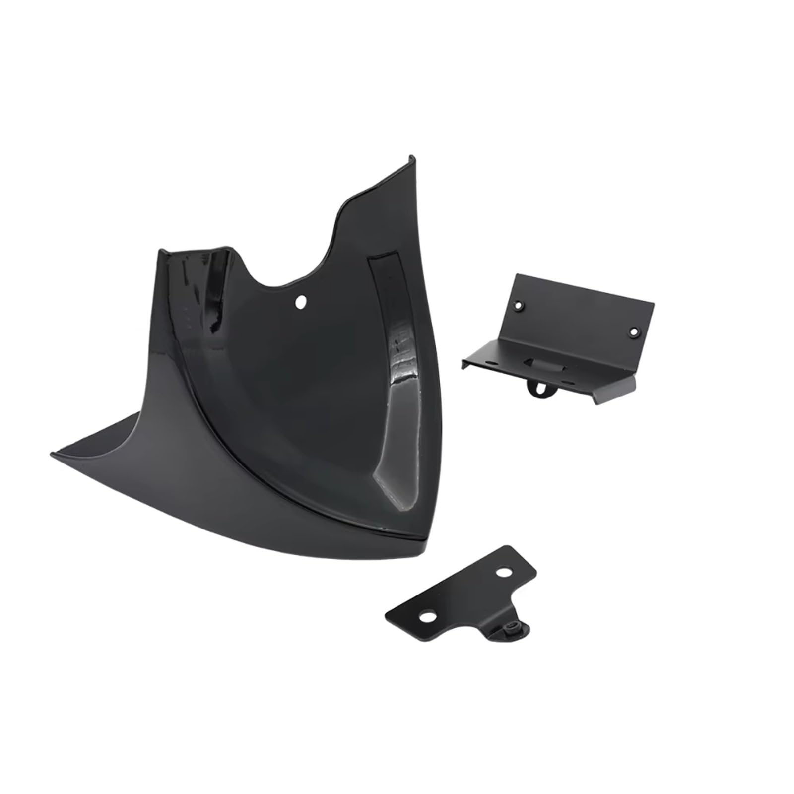 RDEQKIVZ Motorrad Winglets Für XL1200NS Iron 1200 2018-2019 Für XL883N Iron 883 2009-2019 Motorrad Vordere Spoiler-Mutguard Air Dam-Kinnverkleidung(Glossy Black) von RDEQKIVZ