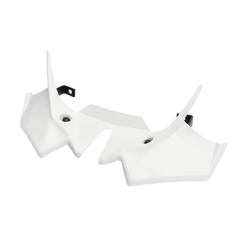 RDEQKIVZ Motorrad Winglets Für Z650 2021 2022 2023 2024 Motorrad Vorderrad Kotflügel Schnabel Nase Kegel Verlängerung Extender Gugel Spoiler Abdeckung Motorrad Zubehör(White) von RDEQKIVZ