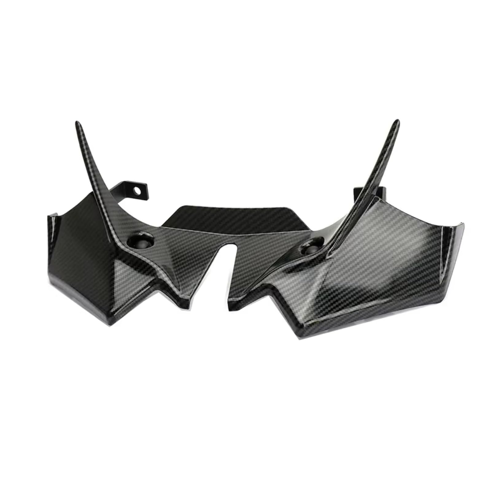 RDEQKIVZ Motorrad Winglets Für Z650 2021 2022 2023 2024 Winglet Motorrad Zubehör Front Verkleidung Aerodynamische Für Flügel Abdeckung Abtrieb Spoiler(Carbon Fiber Look) von RDEQKIVZ