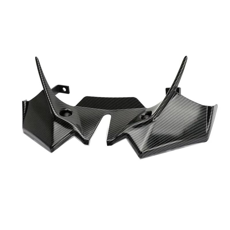 RDEQKIVZ Motorrad Winglets Für Z650 2021 2022 2023 2024 Winglet Motorrad Zubehör Front Verkleidung Aerodynamische Für Flügel Abdeckung Abtrieb Spoiler(Carbon Fiber Look) von RDEQKIVZ