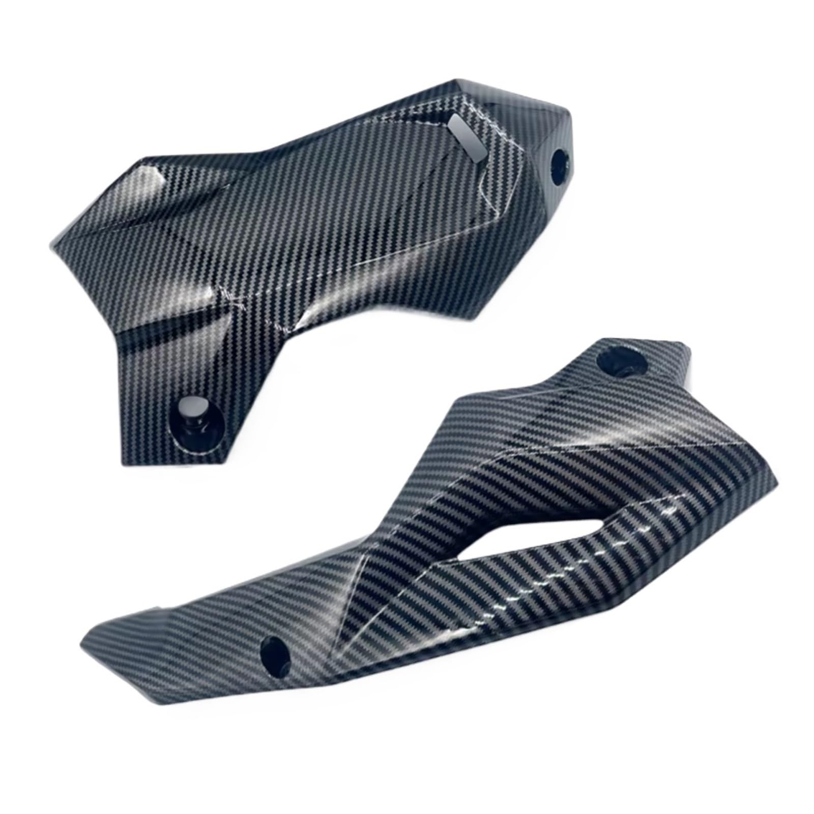 RDEQKIVZ Motorrad Winglets Für Z900 2020 2021 2022 2023 2024 Bauch Für Pan Lower Motor Spoiler Verkleidung Motorrad Panel Rahmen Schutz Abdeckung Gugel Motorrad Zubehör(Carbon Look) von RDEQKIVZ