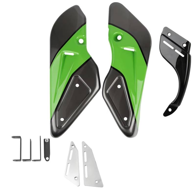 RDEQKIVZ Motorrad Winglets Für Z900RS SE Für Cafe ABS 2018 2019 2020 2021 2022 2023 2024 Motorrad Panel Rahmen Abdeckung Teile Bauch Für Pan Lower Motor Spoiler Verkleidung(Green) von RDEQKIVZ