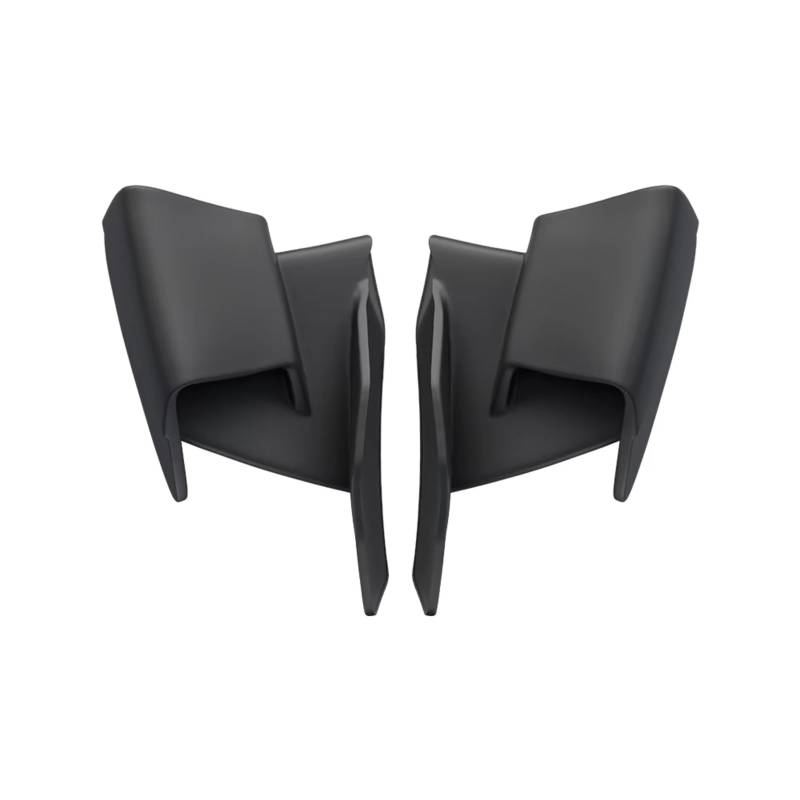 RDEQKIVZ Motorrad Winglets Für ZX-4R Für ZX-4RR Für ZX-25R/SE 2020 2021 2022 2023 2024 Motorrad Fixed Für Wing Seite Winglet Vorne Aerodynamische Spoiler Flügel(Matte Black) von RDEQKIVZ