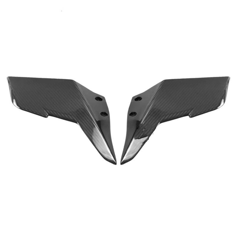 RDEQKIVZ Motorrad Winglets Für ZX10R 2021 2022 2023 Carbon Fiber Oberen Winglets Air Deflektor Kit Motorrad Zubehör Wind Feste Flügel Motorrad Zubehör von RDEQKIVZ