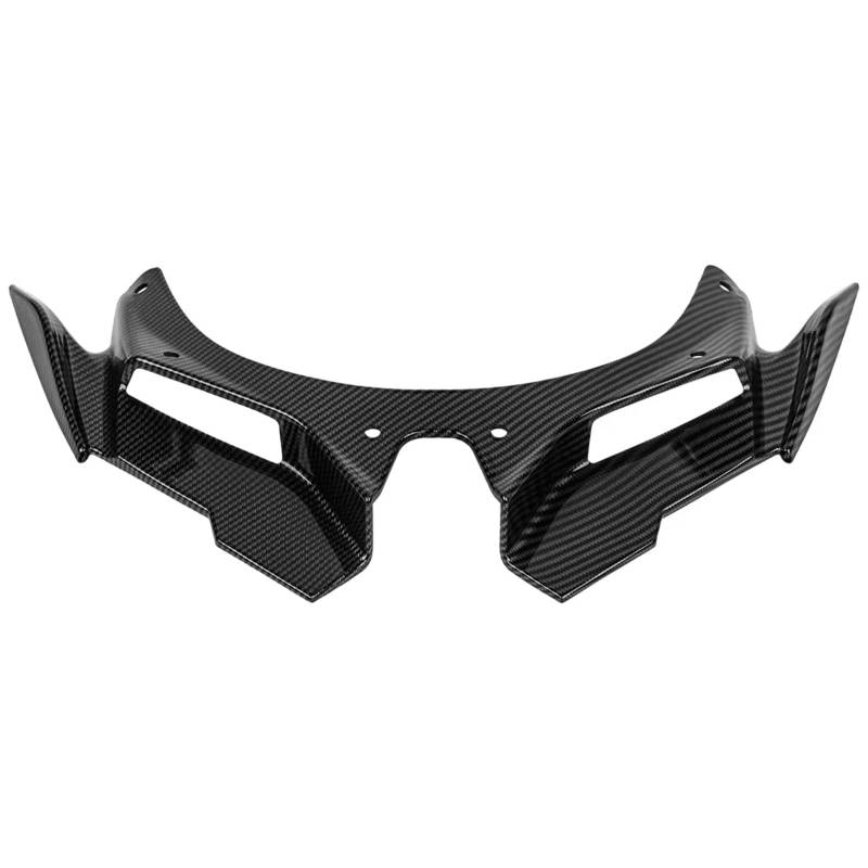 RDEQKIVZ Motorrad Winglets Für ZX4R Für ZX25R Für Ninja400 2021 2022 2023 Motorrad Front Verkleidung Aerodynamische Winglet Für Flügel Spoiler Abdeckung Schutz Front Fender(Carbon Fiber Look) von RDEQKIVZ
