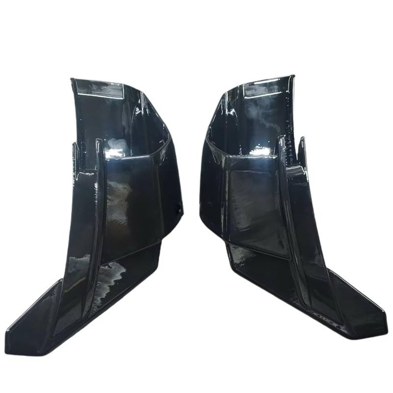 RDEQKIVZ Motorrad Winglets Kompatibel Mit Aprilia Für RS660 2021 2022 2023 2024. Motorrad-Aerodynamik Fixiert Für Wing GP Racing Für Wing Side Lower Force Spoiler(Glossy Black) von RDEQKIVZ