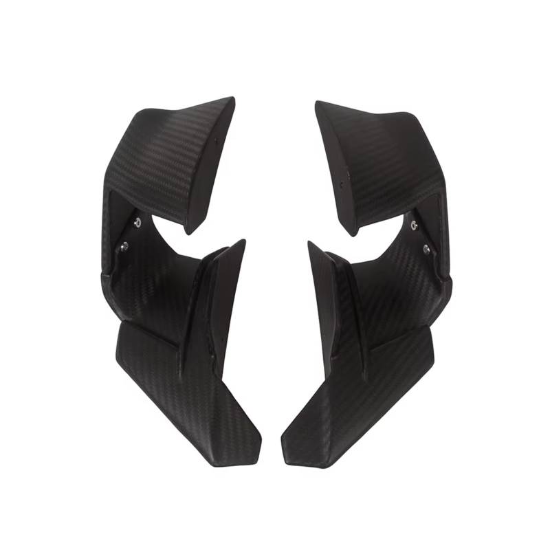 RDEQKIVZ Motorrad Winglets Kompatibel Mit Aprilia Für RS660 Carbon-Faser-Spoiler-Winglets Mit Entlüftungs-Twill-Motorradzubehör Frontlippe Wind Für Flügelabdeckung(Matt) von RDEQKIVZ