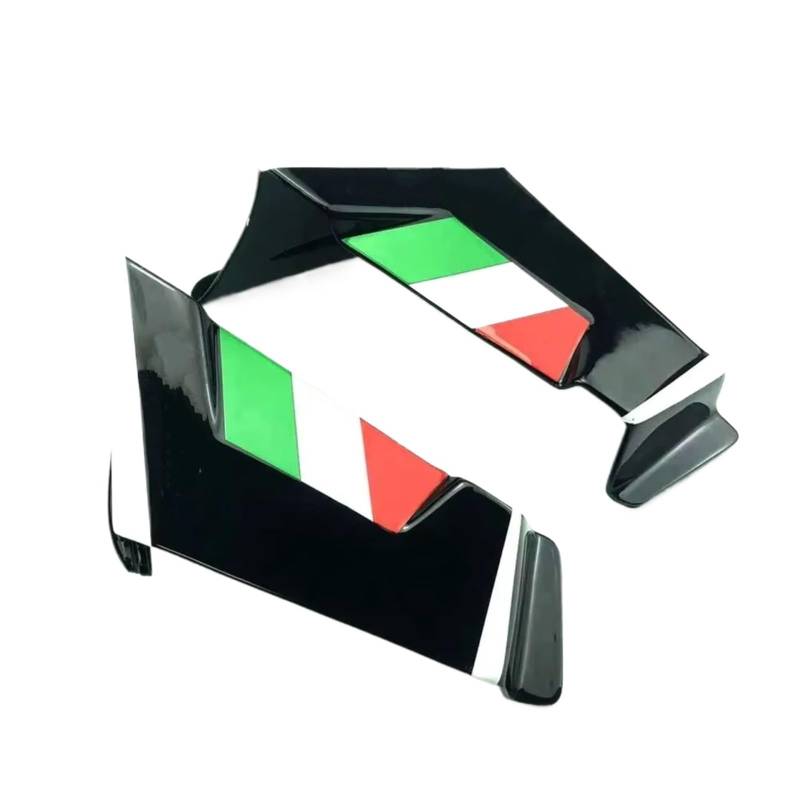 RDEQKIVZ Motorrad Winglets Kompatibel Mit Aprilia Für RS660 Für Tuono 660 Für Naked Frontspoiler Winglet Aerodynamik Für Wing Kit Spoiler Motorradzubehör(Black) von RDEQKIVZ