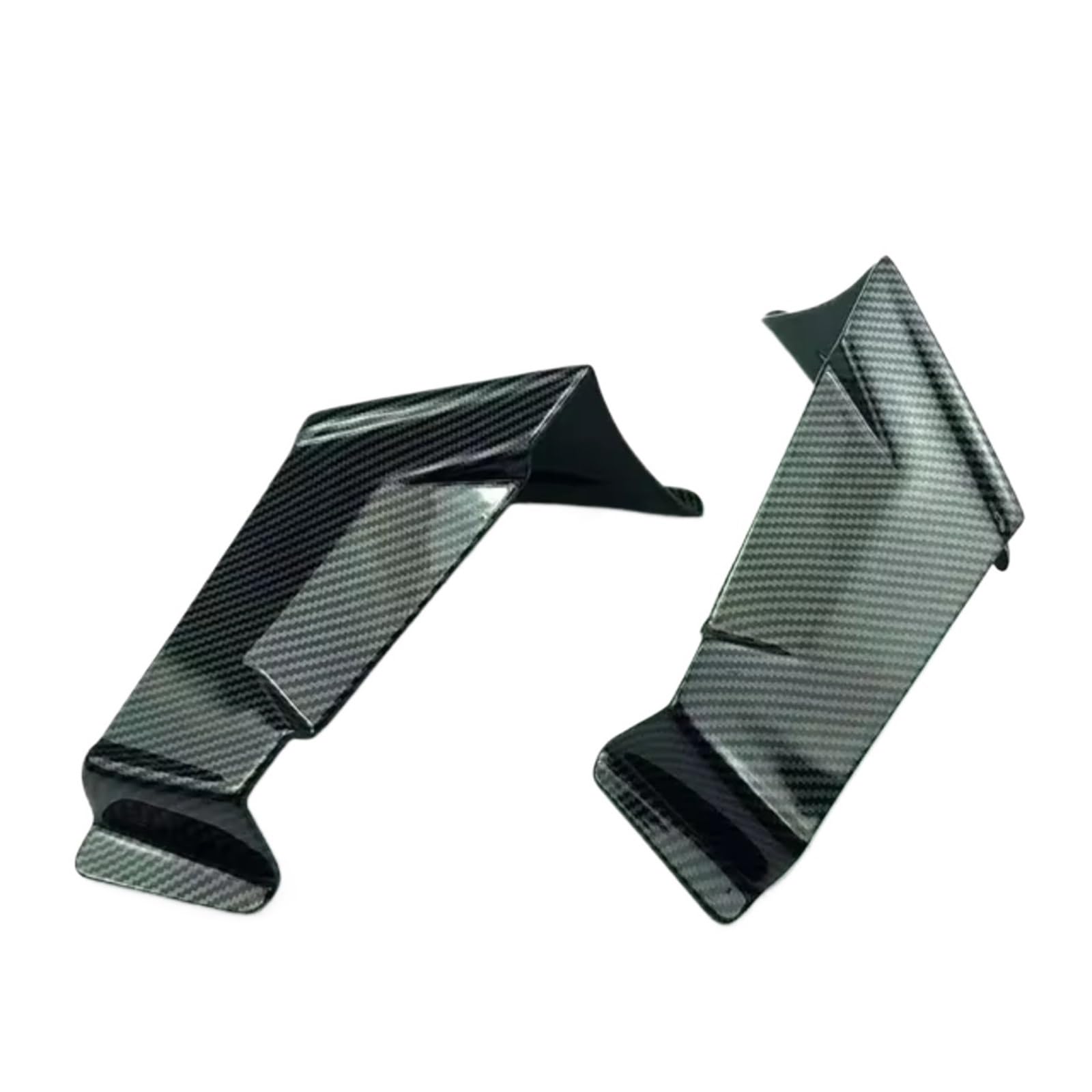 RDEQKIVZ Motorrad Winglets Kompatibel Mit Aprilia Für RS660 Für Tuono 660 Für Naked Frontspoiler Winglet Aerodynamik Für Wing Kit Spoiler Motorradzubehör(Carbon Fiber Pattern) von RDEQKIVZ