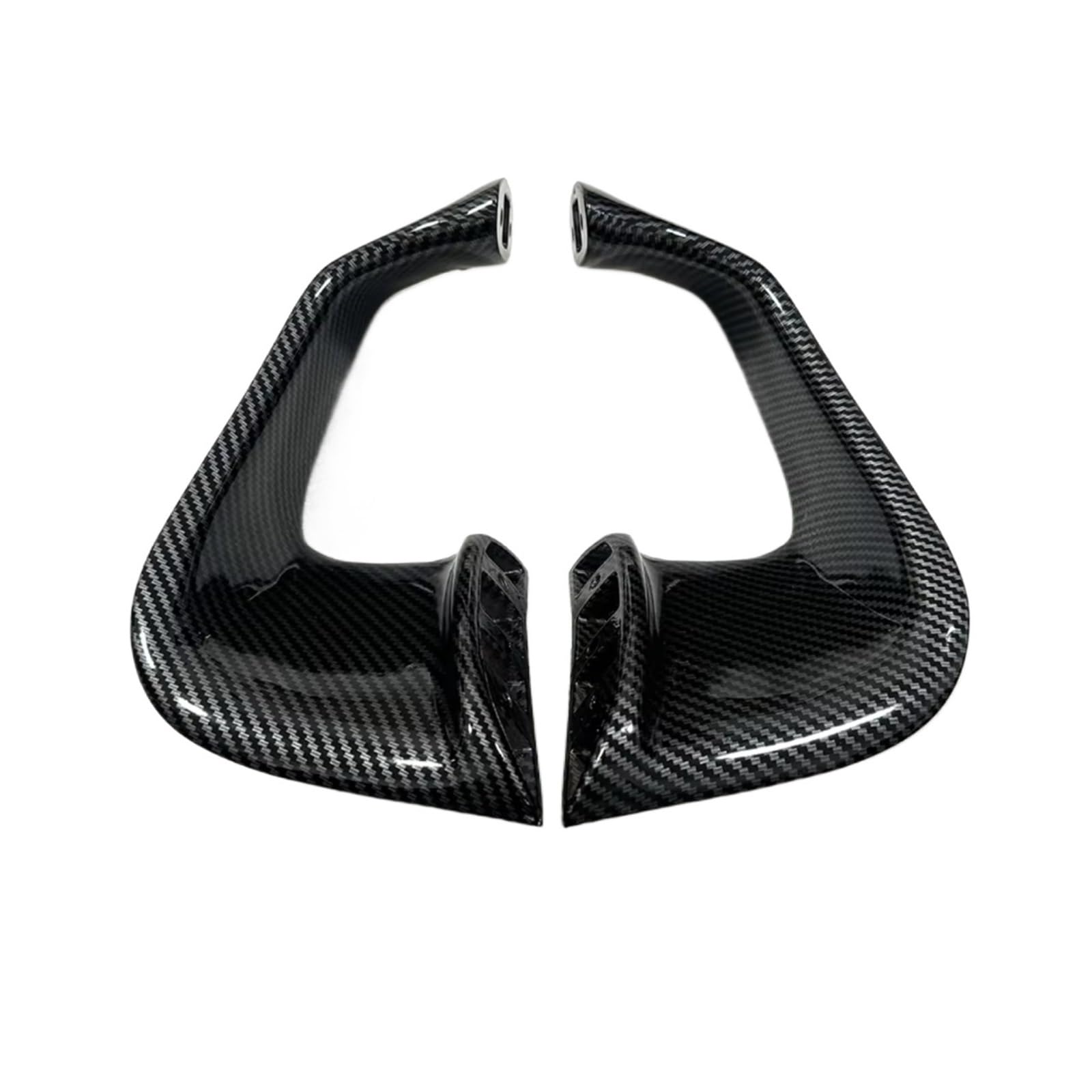 RDEQKIVZ Motorrad Winglets Kompatibel Mit Aprilia Für RSV4 2009–2021 Motorrad Fixiert Für Flügelzubehör Aerodynamisch Für Flügel-Kit Spoiler Seitliche Winglet-Verkleidung(ABS Carbon Fiber) von RDEQKIVZ
