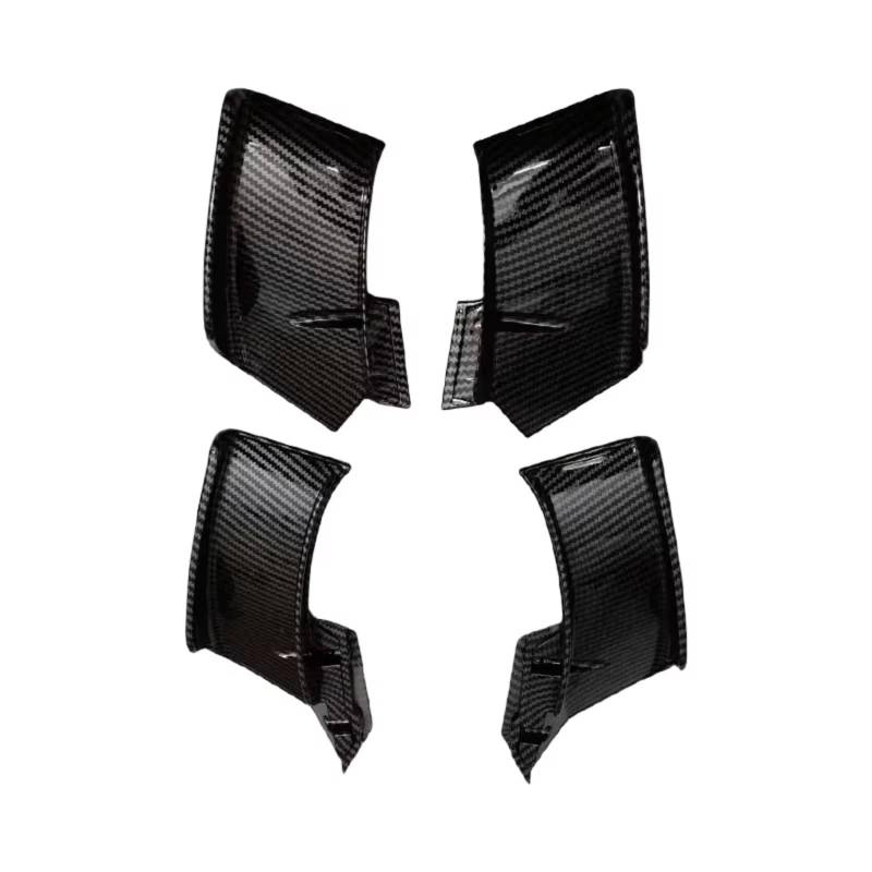 RDEQKIVZ Motorrad Winglets Kompatibel Mit Ducati Für V4/S/SP 2020 2021 2022 2023 Für V2 2022 2023 Motorrad Fest Für Flügelspoiler Seitliches Winglet-Frontverkleidungsset(Carbon) von RDEQKIVZ