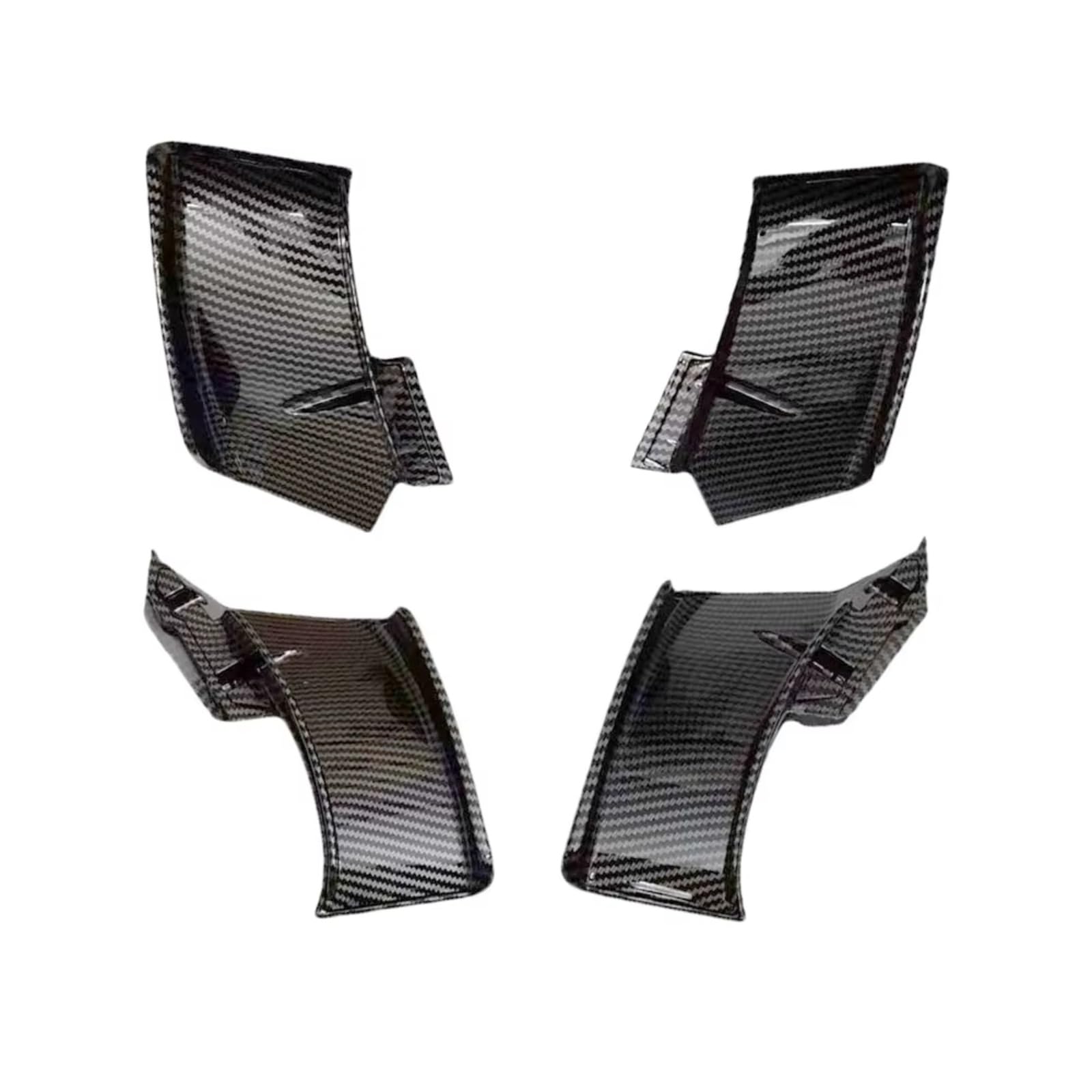 RDEQKIVZ Motorrad Winglets Kompatibel Mit Ducati Für V4/S/SP 2020 2021 2022 2023 Für V2 2022–2023 Motorrad-Winglets Aerodynamisch Für Wing-Kit-Spoiler(Carbon Fiber Texture) von RDEQKIVZ