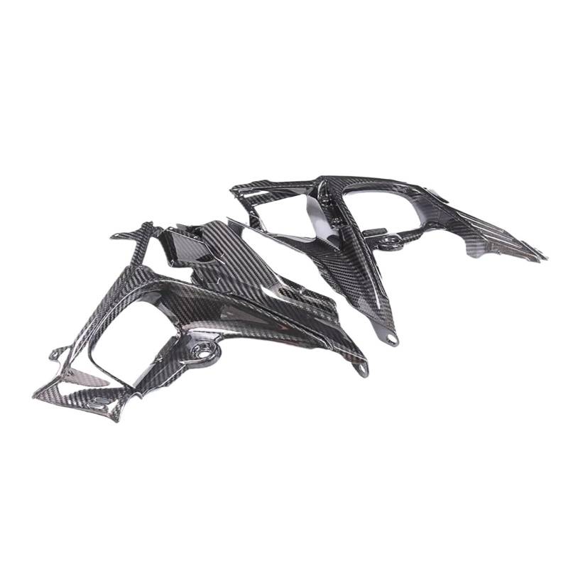 RDEQKIVZ Motorrad Winglets Kompatibel Mit Ducati Für V4 2020 2021 2022 2023 Frontverkleidung Tank Innere Seitenwände Spoilerabdeckung Motorradzubehör(Twill Weave Glossy) von RDEQKIVZ