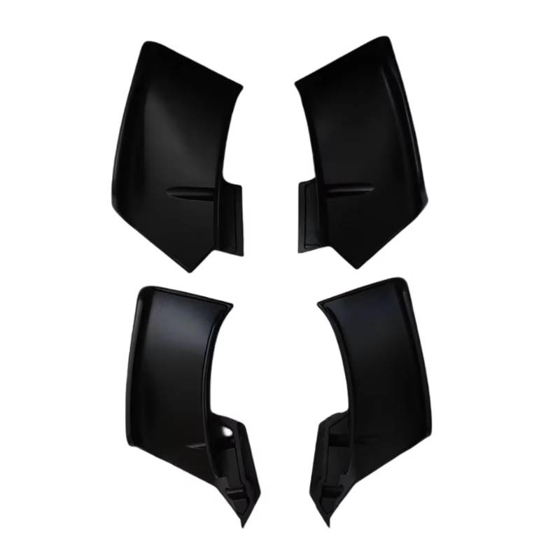 RDEQKIVZ Motorrad Winglets Kompatibel Mit Ducati Für V4 Für V4S Für V2 Motorradverkleidung Seiten-Winglet Aerodynamisch Für Flügelabweiser Spoiler Motorradzubehör(Black) von RDEQKIVZ