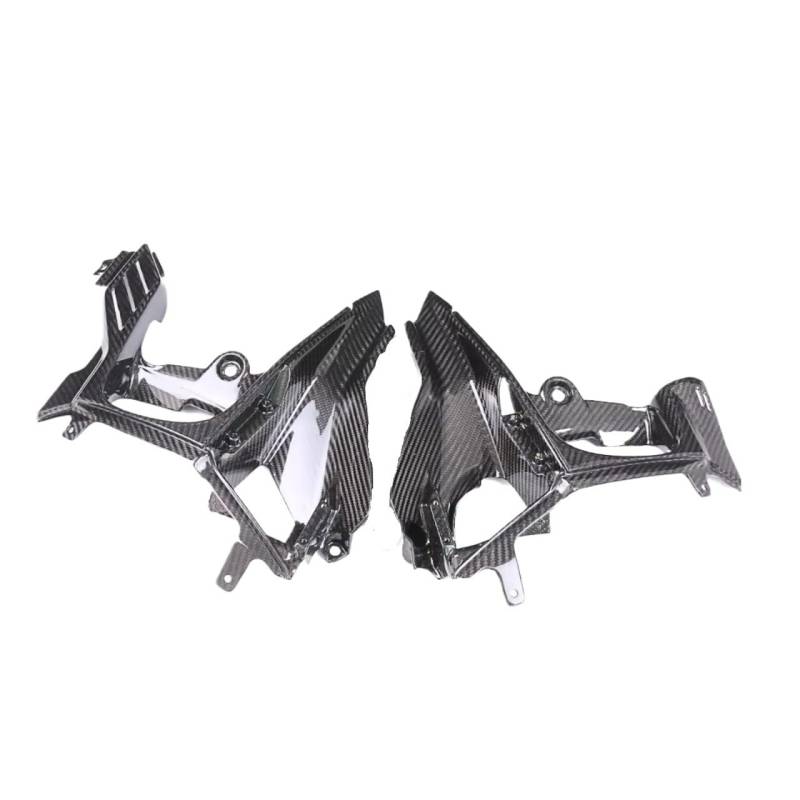 RDEQKIVZ Motorrad Winglets Kompatibel Mit Ducati Für V4S 2020 2021 2022 2023 2024 Motorrad-Vollcarbon-Tank-Innenseite Spoiler Frontverkleidungszubehör(Twill Glossy) von RDEQKIVZ