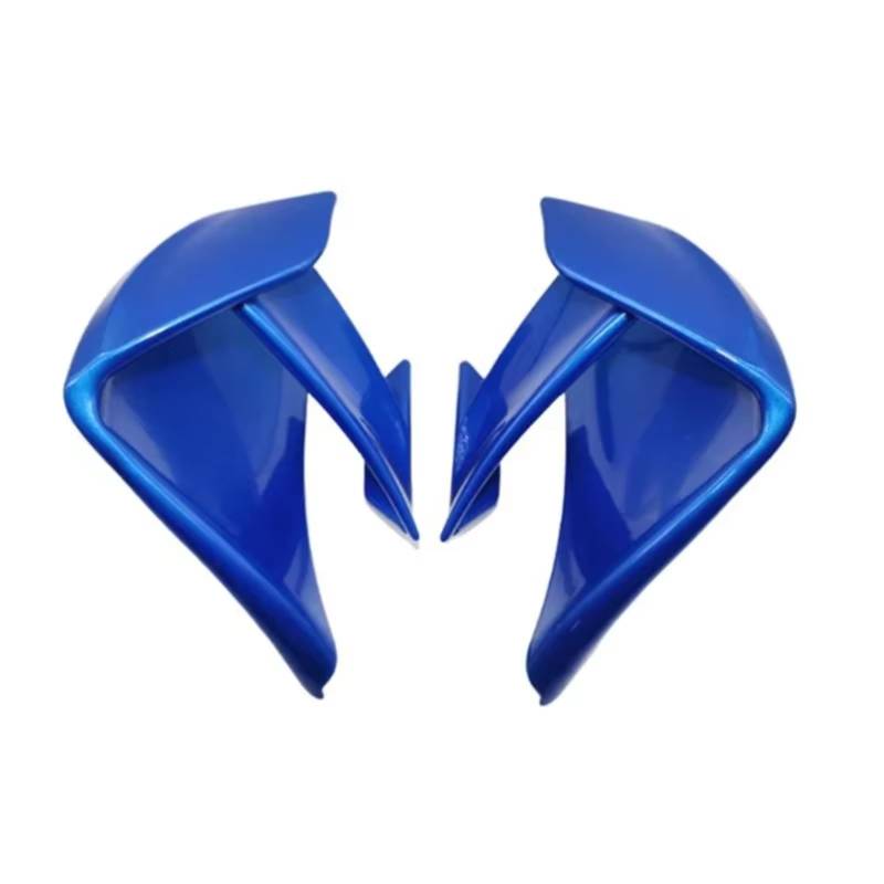 RDEQKIVZ Motorrad Winglets Kompatibel Mit Suzuki Für GSX-R1000 2017–2023 Motorrad-Heckflügelteile Aerodynamische Feste Winglet-Verkleidungshaube Fester Flügel(Bright Blue) von RDEQKIVZ