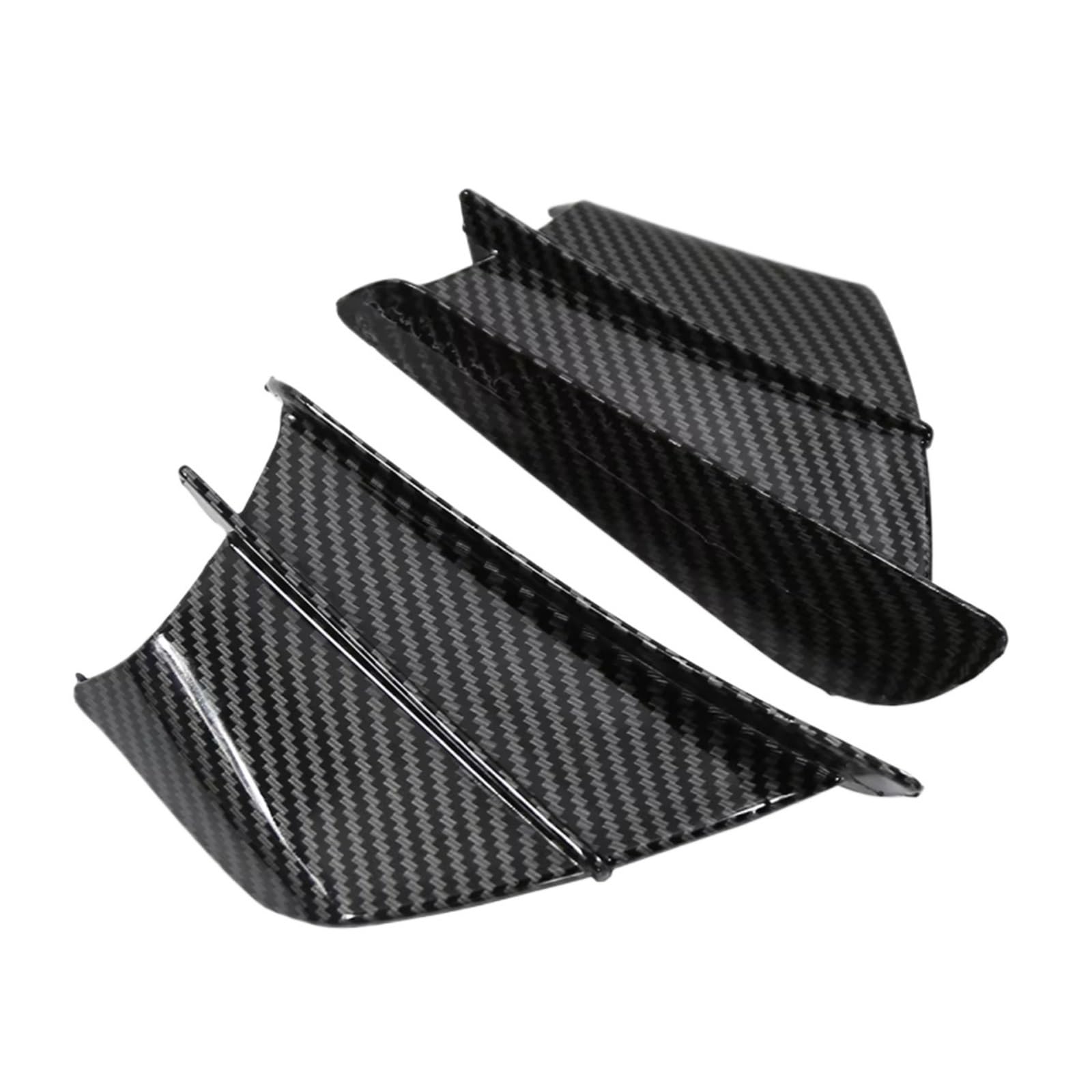 RDEQKIVZ Motorrad Winglets Kompatibel Mit Suzuki Für Hayabusa Für GSX1300R Für SV650 Motorrads -Kit -Spoiler Für Flügel Aerodynamische Winglet(Carbon Fiber Look) von RDEQKIVZ