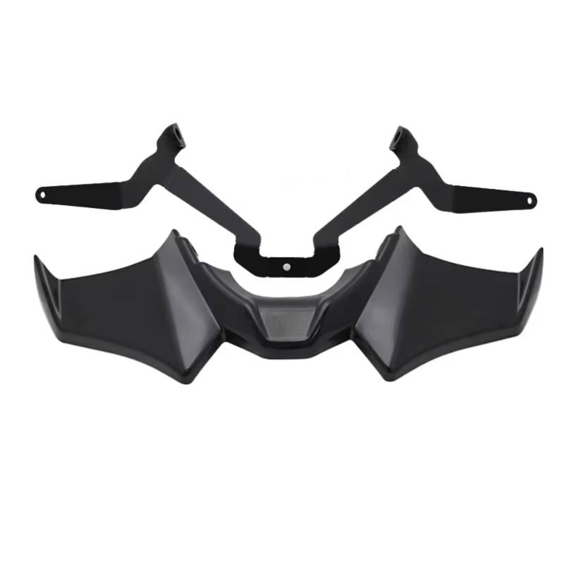 RDEQKIVZ Motorrad Winglets Kompatibel Mit Yamaha Für MT-07/SP 2021 2022 2023 2024 Motorrad Für Sport Downforce Für Nackte Frontspoiler Aerodynamik Für Flügelabweiser(Black) von RDEQKIVZ