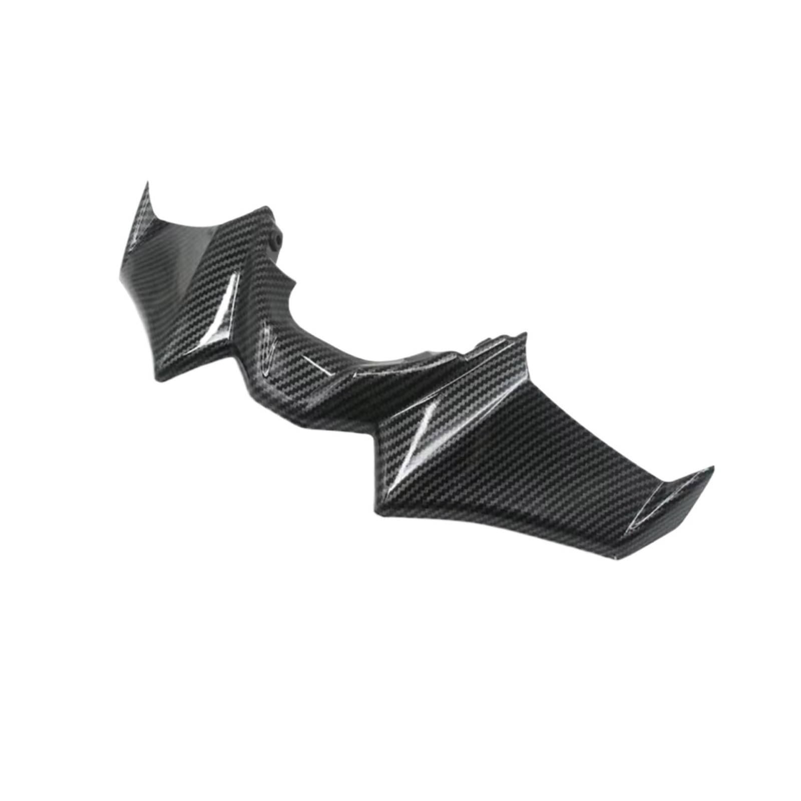 RDEQKIVZ Motorrad Winglets Kompatibel Mit Yamaha Für MT-07 2021 2022 2023 Motorrad Schwarz Für Naked Front Downforce Spoiler Winglet Aerodynamisch Für Wing Kit Spoiler(Carbon Fiber) von RDEQKIVZ