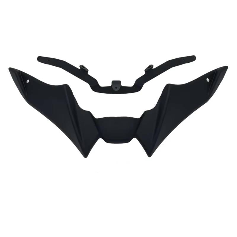 RDEQKIVZ Motorrad Winglets Kompatibel Mit Yamaha Für MT-09 Für MT09 SP 2021 2022 2023 Vorderrad Kotflügel Schnabel Nase Kegel Verlängerung Extender Gugel Spoiler Abdeckung(Black) von RDEQKIVZ