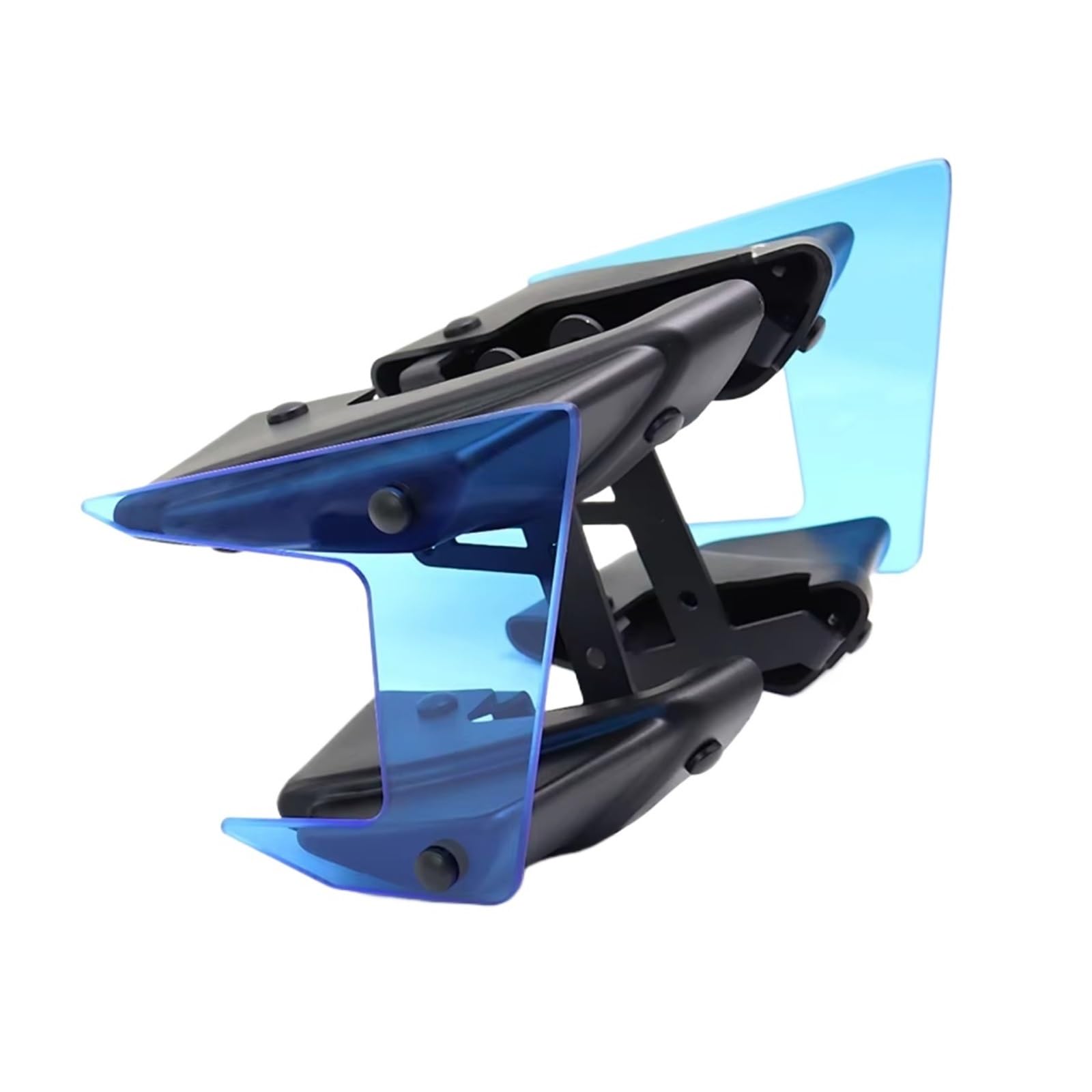 RDEQKIVZ Motorrad Winglets Kompatibel Mit Yamaha Für MT-09 Für MT09SP 2017–2020 Motorradteile Seitlicher Abtrieb Für Nackte Spoiler Feste Winglet-Verkleidung Für Flügelabweiser(Blue) von RDEQKIVZ
