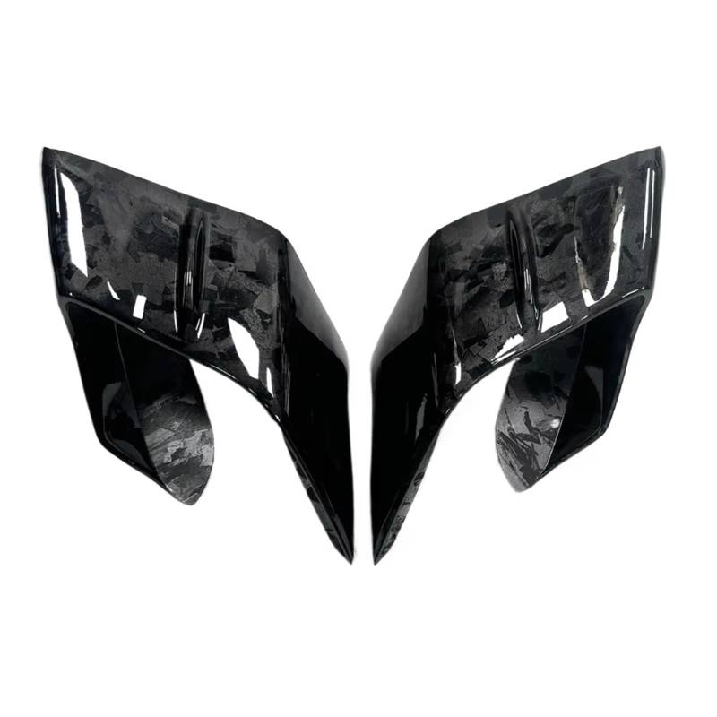 RDEQKIVZ Motorrad Winglets Kompatibel Mit Yamaha Für YZF-R1 Für YZF-R1M 2019–2024 Für Wing Air Guide Spoiler Querruder Motorrad Fixiert Für Flügelabdeckung(Forging Pattern) von RDEQKIVZ