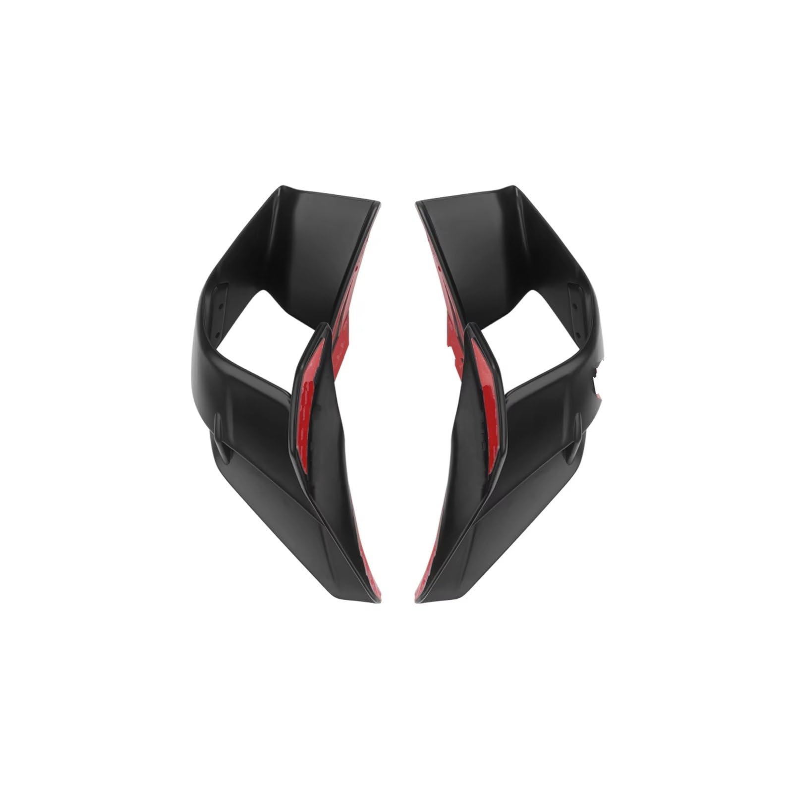 RDEQKIVZ Motorrad Winglets Kompatibel Mit Yamaha Für YZF-R15 Für V4 2022 2023 Motorrad-Verkleidungsteile Fixiert Für Wing Wind Aerodynamischer Winglet-Windschutzscheiben-Spoiler(Matte Black) von RDEQKIVZ
