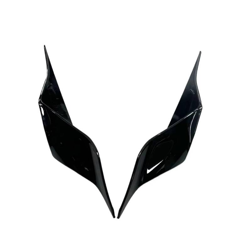 RDEQKIVZ Motorrad Winglets Kompatibel Mit Yamaha Für YZF-R3 2019 2020 2021 2022 2023 Motorrad-Heckverkleidung Heckspoiler Für Flügel Modifizierte Seitenflügel(Bright Black) von RDEQKIVZ