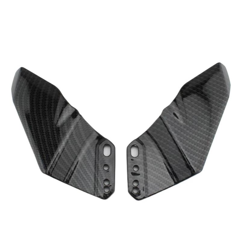 RDEQKIVZ Motorrad Winglets Kompatibel Mit Yamaha Für YZF-R3 Für YZF-R25 Für YZF-R125 Für YZF-R15 Motorrad-Winglet Aerodynamisch Für Flügel-Kit-Spoiler(Carbon Fiber) von RDEQKIVZ