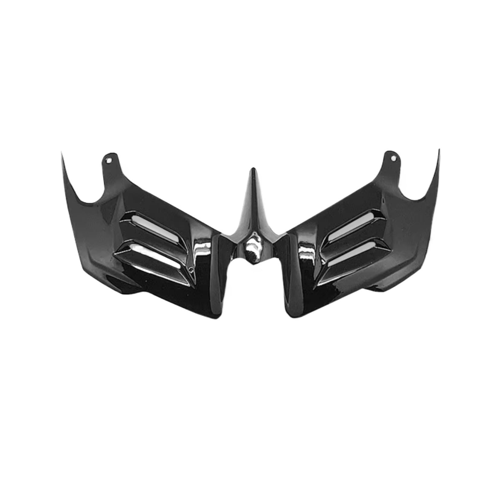 RDEQKIVZ Motorrad Winglets Kompatibel Mit Yamaha Für YZF-R3 Für YZF-R6 Für YZF-R25 2008–2016 Motorrad Für Nackten Frontspoiler Winglet Aerodynamik Für Flügel-Kit-Spoiler(Glossy Black) von RDEQKIVZ
