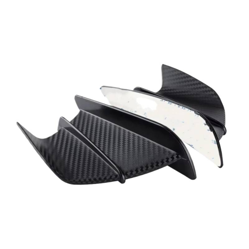 RDEQKIVZ Motorrad Winglets Kompatibel Mit Yamaha Für YZF-R6 Für YZF-R3 Für YZF-R125 Motorradverkleidung Seiten-Winglet Aerodynamisch Für Flügelabweiser-Spoiler(Matte) von RDEQKIVZ