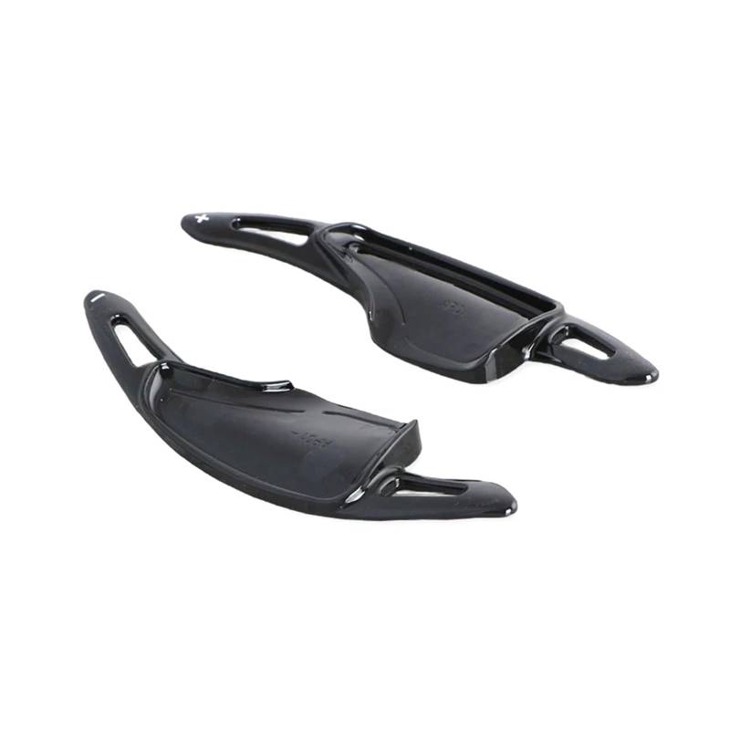 RDEQKIVZ Paddle Shifters Kompatibel Mit Chevrolet Für Camaro 2016 2017 2018 2019 Auto Carbon Fiber Texture Paddle Shifter Lenkrad Schaltwippen Styling ABS Dekoration Trim(Black) von RDEQKIVZ