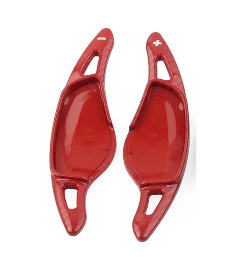 RDEQKIVZ Paddle Shifters Kompatibel Mit Für 3er Kombi G21 Für X6 G06 Für 6er GT G32 X3 G01 Für M5 F90 ABS Automatische Schaltwippenabdeckung Lenkrad-Schaltwippenverlängerung(Red) von RDEQKIVZ