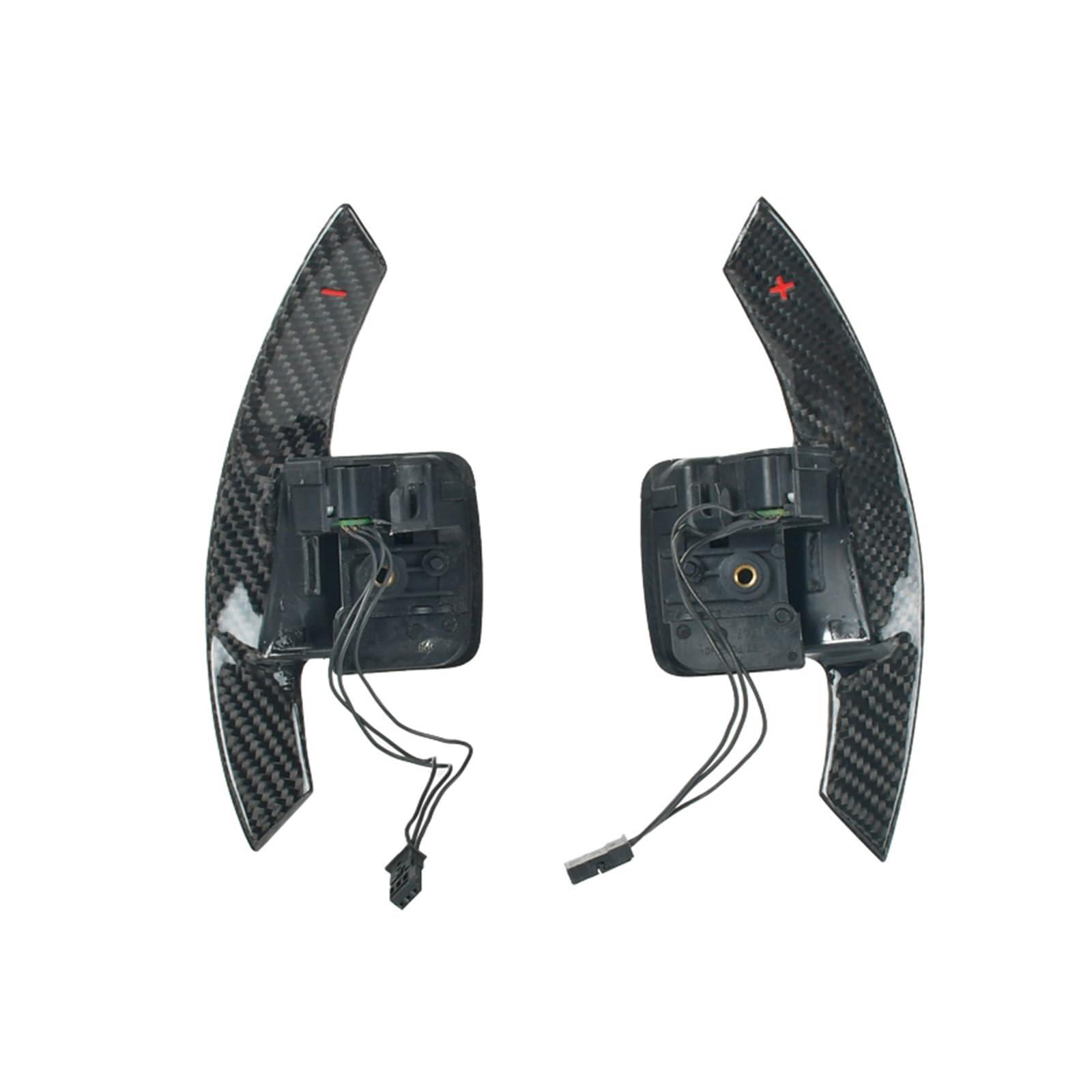 RDEQKIVZ Paddle Shifters Kompatibel Mit Für 3er-Serie E90 E92 E93 M3 2008 2009 2010 2011 2012 2013 Lenkrad-Schaltwippen-Verlängerung Aus Echtem Carbon(Black) von RDEQKIVZ