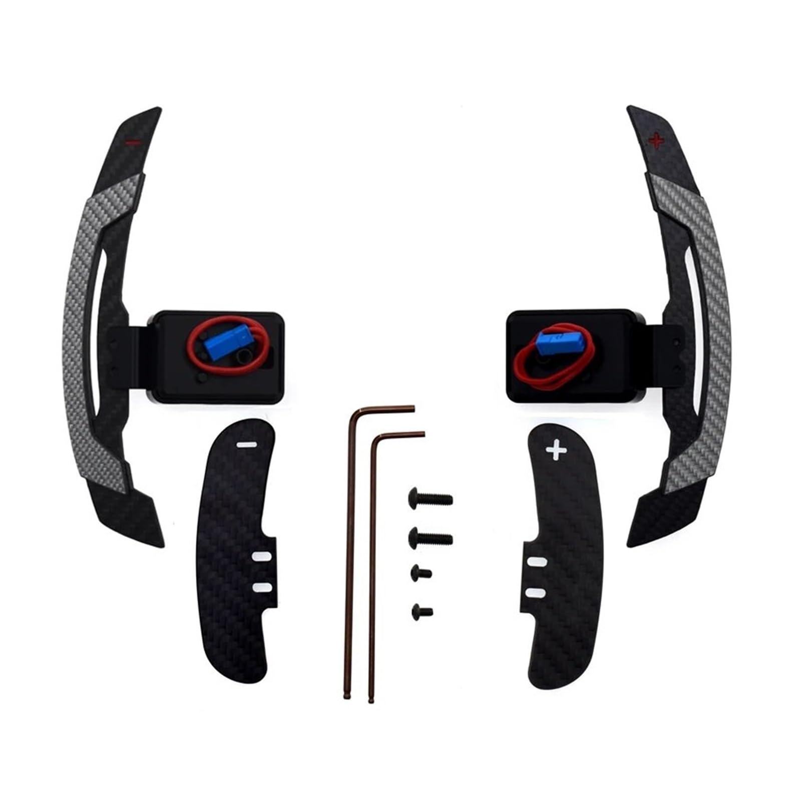 RDEQKIVZ Paddle Shifters Kompatibel Mit Für 6er G32 X3 G01 F90 Für M5 F97 X3M F98 X4M 2017–2024 Auto-Lenkrad-Schaltwippen-Umrüstung Magnetische Schaltwippe Aus Kohlefaser(Carbon Silver) von RDEQKIVZ