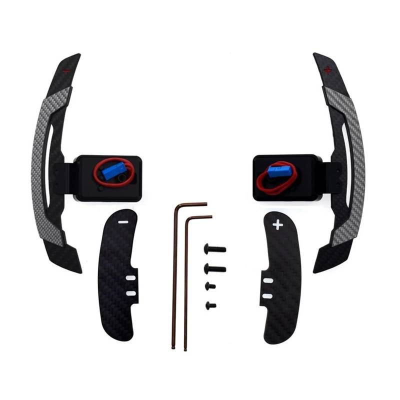 RDEQKIVZ Paddle Shifters Kompatibel Mit Für 6er G32 X3 G01 F90 Für M5 F97 X3M F98 X4M 2017–2024 Auto-Lenkrad-Schaltwippen-Umrüstung Magnetische Schaltwippe Aus Kohlefaser(Carbon Silver) von RDEQKIVZ