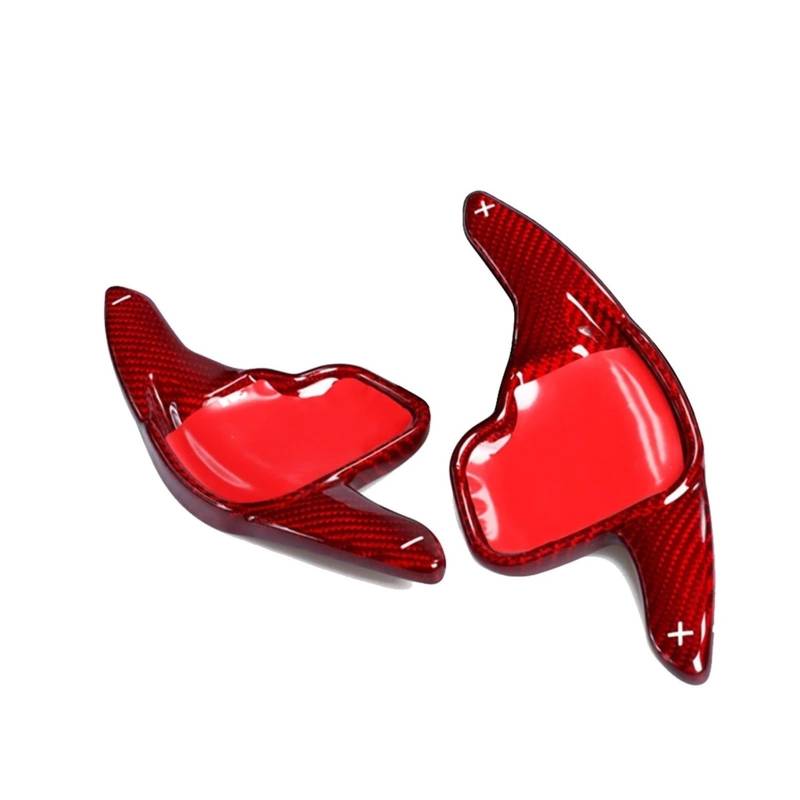 RDEQKIVZ Paddle Shifters Kompatibel Mit Für X1 2014 2015 2016 2017 Kohlefaserstruktur Automatische Schaltwippen Lenkradverlängerung Schaltwippen Innenausstattung(Carbon Red) von RDEQKIVZ