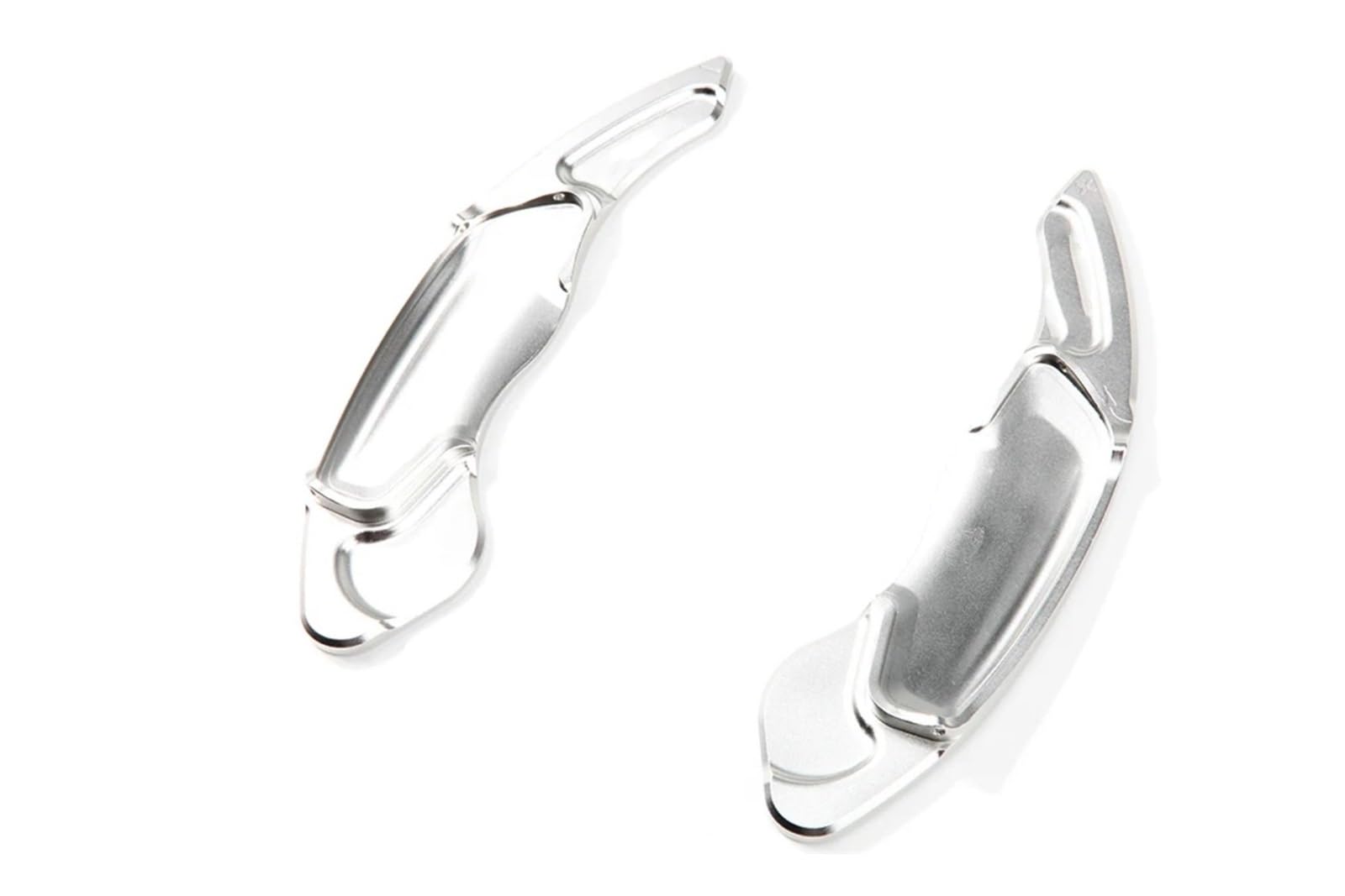 RDEQKIVZ Paddle Shifters Kompatibel Mit Jaguar Für F-Type 2013 2014 2015 2016 2017 2018 2-teiliges Auto-Aluminium-Lenkrad-Schaltwippen-Verlängerungs-Styling(Silver) von RDEQKIVZ