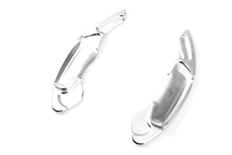 RDEQKIVZ Paddle Shifters Kompatibel Mit Jaguar Für F-Type 2013 2014 2015 2016 2017 2018 2-teiliges Auto-Aluminium-Lenkrad-Schaltwippen-Verlängerungs-Styling(Silver) von RDEQKIVZ
