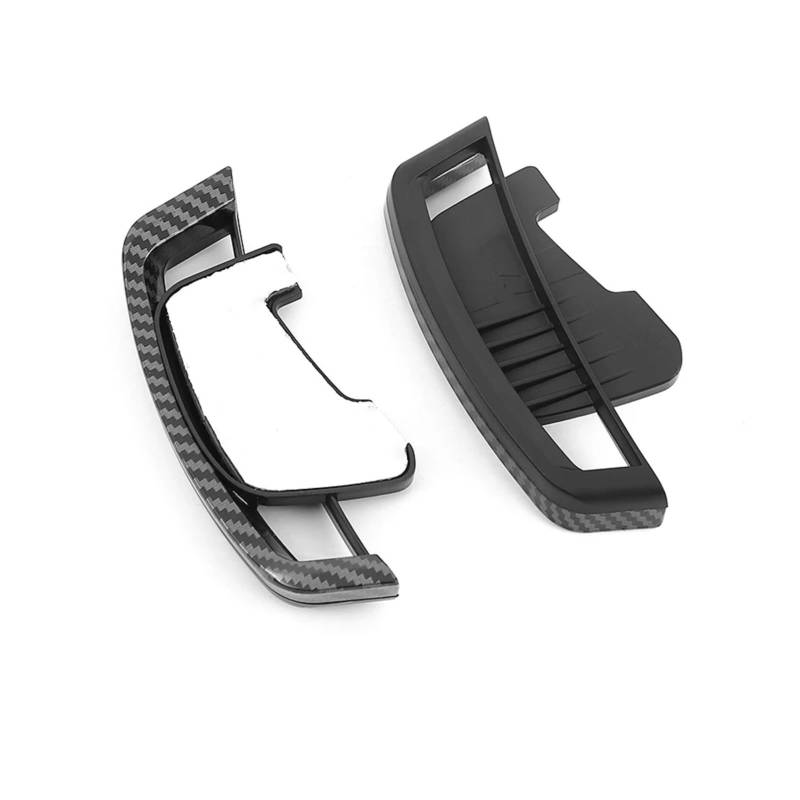 RDEQKIVZ Paddle Shifters Kompatibel Mit VW Für Golf 7 7.5r Für GTI Für Rline Auto-Schaltwippen-Lenkrad-Schaltwippen-Verlängerungs-Dekorationszubehör(Carbon Black) von RDEQKIVZ