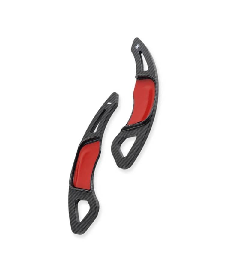 RDEQKIVZ Paddle Shifters Kompatibel Mit VW Für Golf 7 Für Mk7 Für Für GTI 2013 2014 2015 2016 2017 2018 2019 2020 Carbonfaser-Look Auto-Lenkrad-Schaltwippenverlängerung(Carbon Black) von RDEQKIVZ
