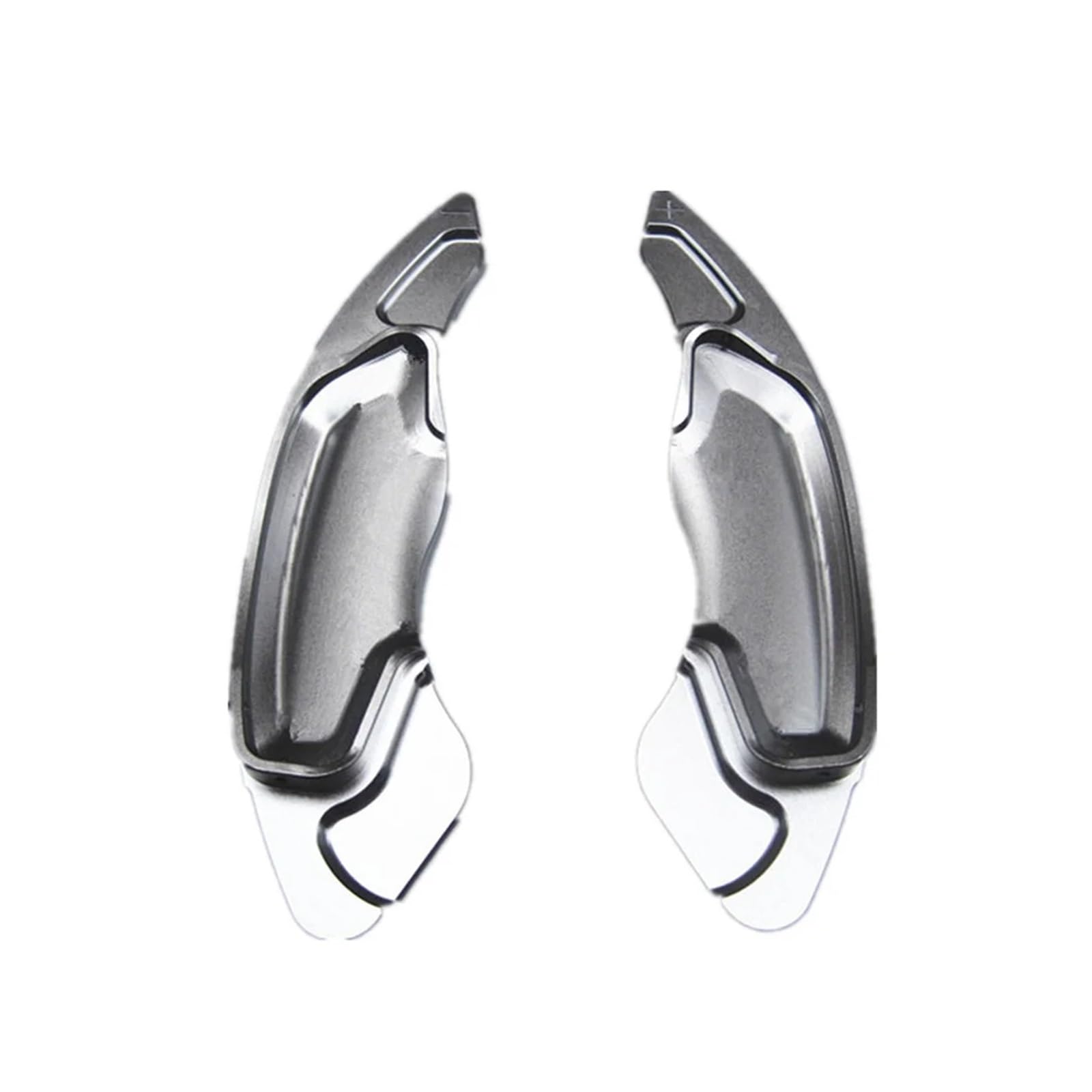RDEQKIVZ Paddle Shifters Kompatibel Mit Volvo Für V40 2016 2017 Für XC60 2015 2016 2017 Zubehör Aluminium Auto Paddel Extender Rad Lenkgetriebe Schaltwippe(Silver) von RDEQKIVZ