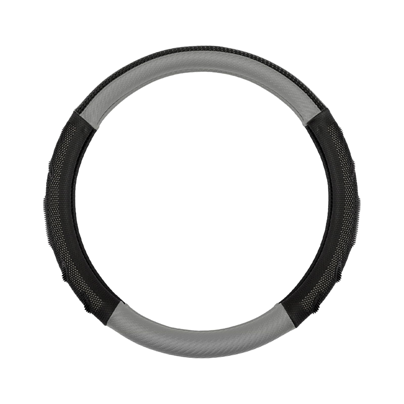 Lenkradbezug – Universell Passend 38 cm / 15 Zoll, rutschfest & Atmungsaktiv, Leder Lenkradhülle für C3-XR/C4/C4 X/C5/C5 Aircross/C5 X/ZX, c-O Black+Gray Lenkradbezug – Universell Passend 38 cm / 15 Zoll, rutschfest & Atmungsaktiv, Leder Lenkradhülle für C3-XR/C4/C4 X/C5/C5 Aircross/C5 X/ZX, c-O Black+Gray von RDQUYPC