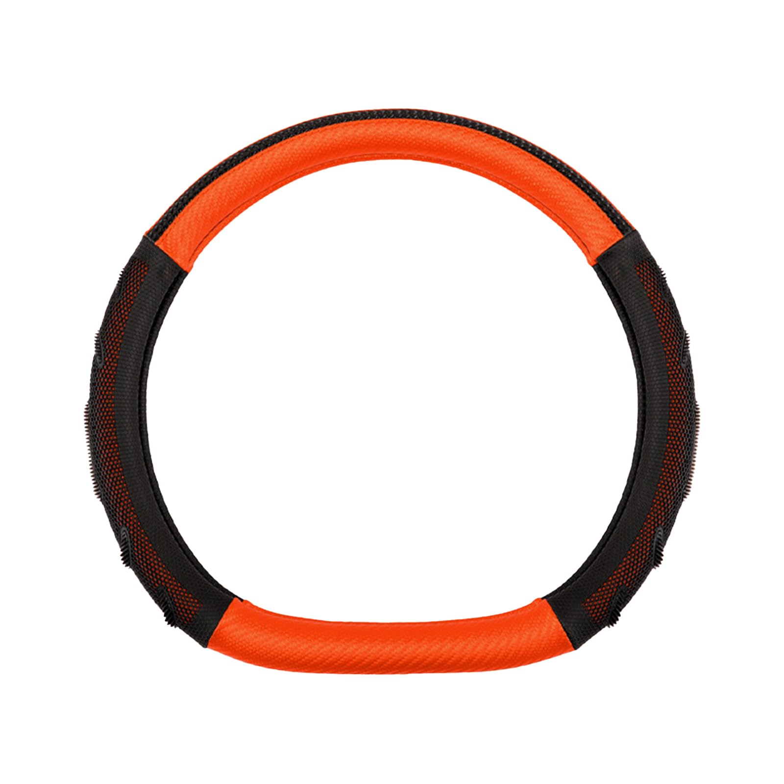 Lenkradbezug – Universell Passend 38 cm / 15 Zoll, rutschfest & Atmungsaktiv, Leder Lenkradhülle für C3-XR/C4/C4 X/C5/C5 Aircross/C5 X/ZX, d-D Black+orange Lenkradbezug – Universell Passend 38 cm / 15 Zoll, rutschfest & Atmungsaktiv, Leder Lenkradhülle für C3-XR/C4/C4 X/C5/C5 Aircross/C5 X/ZX, d-D Black+orange von RDQUYPC