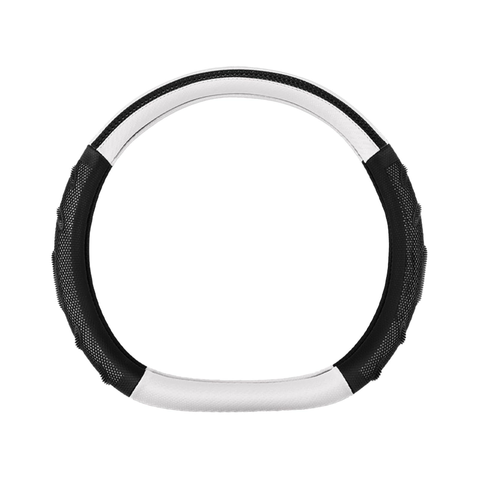 Lenkradbezug – Universell Passend 38 cm / 15 Zoll, rutschfest & Atmungsaktiv, Leder Lenkradhülle für C3-XR/C4/C4 X/C5/C5 Aircross/C5 X/ZX,a-D Type-Black+White Lenkradbezug – Universell Passend 38 cm / 15 Zoll, rutschfest & Atmungsaktiv, Leder Lenkradhülle für C3-XR/C4/C4 X/C5/C5 Aircross/C5 X/ZX,a-D Type-Black+White von RDQUYPC