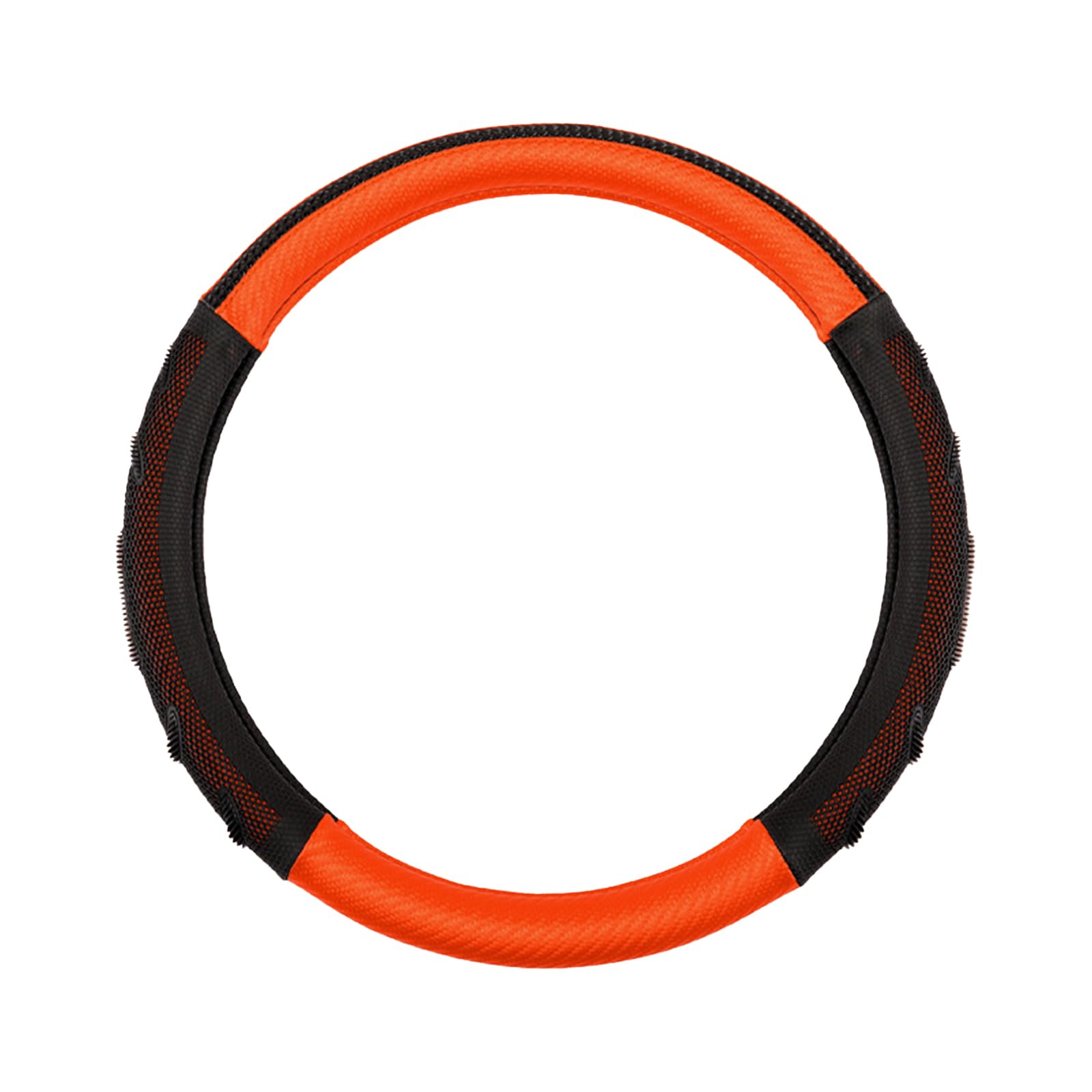Lenkradbezug – Universell Passend 38 cm / 15 Zoll, rutschfest & Atmungsaktiv, Leder Lenkradhülle für C6/C8/CX/DS/DS3/DS4/DS5/Dyane/Saxo, d-O Black+orange Lenkradbezug – Universell Passend 38 cm / 15 Zoll, rutschfest & Atmungsaktiv, Leder Lenkradhülle für C6/C8/CX/DS/DS3/DS4/DS5/Dyane/Saxo, d-O Black+orange von RDQUYPC